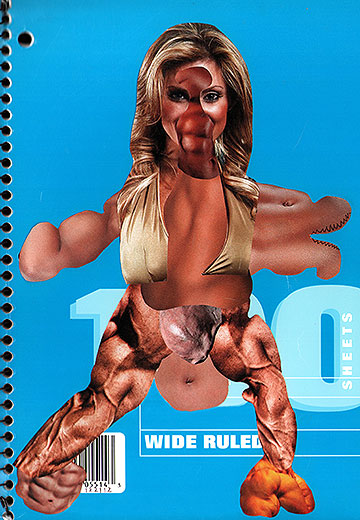 Fitness model creature.