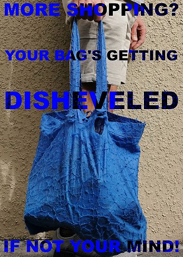 More shopping? Your bags getting disheveled... if not your mind!